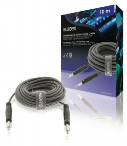 CAVO AUDIO JACK 6,35mm MASCHIO MONO JACK 6,35mm MASCHIO MONO 15mt SWEEX