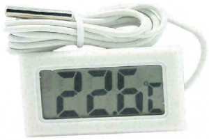 TERMOMETRO DA PANNELLO CON SONDA ESTERNA A BATTERIA