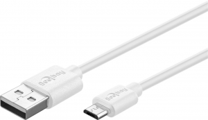Cavo di ricarica e sincronizzazione micro USB 1,5A 2MT BIANCO