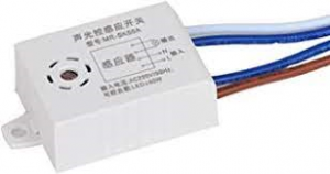 TEMPORIZZATORE 220VAC COMANDO SONORO SENSORE LUCE AUTOSPEGNIMENTO 45SEC MAX 40W LED