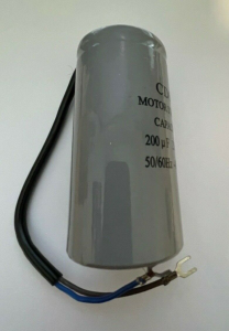 CONDENSATORE DI SPUNTO 200uF 450V CON FILI