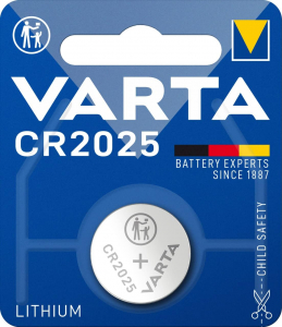 BATTERIA BOTTONE LITIO CR2025 3V VARTA