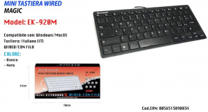 Mini Tastiera con Filo per Computer USB 2.0 MAXTECH