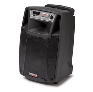 AUDIODESIGN M2 10W/L DIFFUSORE PORTATILE A BATTERIA 10”/250mm 300W BT CON 2 RADIOMICROFONI