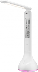 LAMPADA DA TAVOLO A LED A BATTERIA luce d’atmosfera + calendario BIANCA