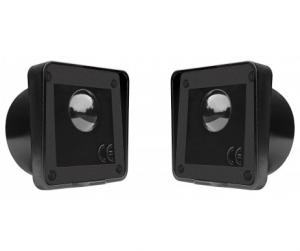 COPPIA FOTOCELLULE DA INCASSO FORO TONDO 60mm INTERNO/ESTERNO 12/24VDC PORTATA 25MT