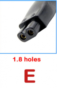 ADATTATORE DI ALIMENTAZIONE 5,5X2,1 PER RASOI TIPO E