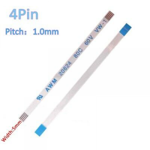 CAVO FLAT 4 PIN 10CM PASSO 1mm FPC/FFC TERMINALI A SALDARE