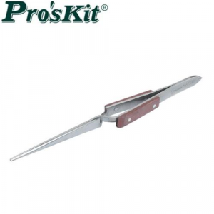 PINZETTA A MOLLA DRITTA AZIONE INVERTITA 165mm IMPUGNATURA IN LEGNO