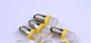 LAMPADINA LED E10 3V GIALLA