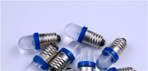 LAMPADINA LED E10 12V BLU