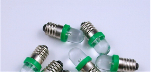 LAMPADINA LED E10 12V VERDE