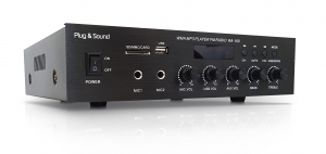 AMPLIFICATORE MONO PA110V 70W CON RADIO - USB/SD BLUETOOTH 220VAC