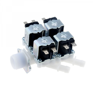 ELETTROVALVOLA 12Vdc PER ACQUA 4 VIE 1 INGRESSO 4 USCITE N.C.