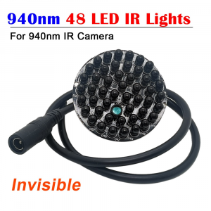 ILLUMINATORE IR 940nm 48LED INFRAROSSO INVISIBILE