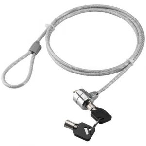 CAVO DI SICUREZZA IN ACCIAIO CON LUCCHETTO PER NOTEBOOK