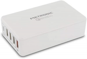 HUB USB DA SCRIVANIA 1X USB QUICK CHARGE 3.0 3X USB 1X TYPE-C PD 63W METRONIC