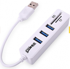 TEKONE LETTORE DI SCHEDE HUB USB 2.0 3 PORTE