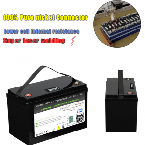 BATTERIA LIFEPO4 12Vdc 200A CON SCHEDA BMS E DISPLAY CON CARICABATTERIA