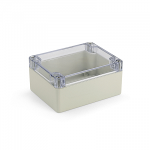 CONTENITORE IN ABS TENUTA STAGNA IP65 115x90x55 GRIGIO CON COPERCHIO TRASPARENTE