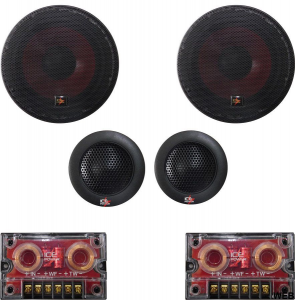 KIT WOOFER A 2 VIE 16,5CM TWEETER 2,5CM + CROSSOVER MAX 450W