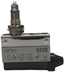 INTERRUTTORE SWITCH DI FINE CORSA ORIZZONTALE CON LEVA A RULLO 90° 250V 10A FATO