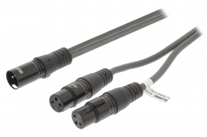 CAVO AUDIO XLR MASCHIO 2 XLR FEMMINA 1,5mt SWEEX