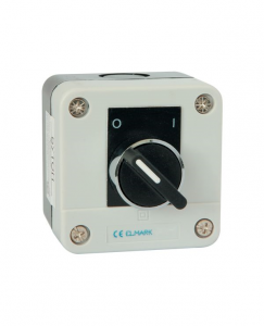INTERRUTTORE ROTATIVO 0-1 SCATOLATO 230V 6A ELMARK