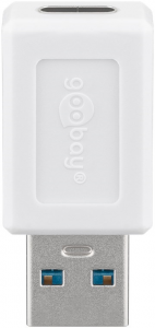 ADATTATORE DA USB TYPE-C FEMMINA A USB TYPE-A 3.0 MASCHIO BIANCO