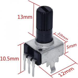 POTENZIOMETRO ORIZZONTALE LINEARE 2K OHM 20% ALBERINO 12,5mm