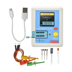 TESTER PER COMPONENTI ELETTRONICI TFT 1,8" RICARICABILE CAPACIMETRO ESR BJT SCR INDUTT. ZENER