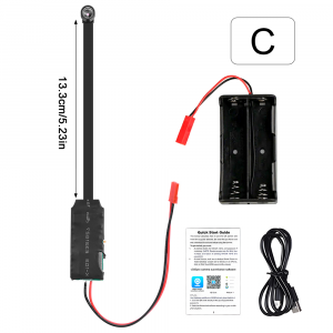 SPY MICRO TELECAMERA HD 1080p WIFI CON PORTABATTERIE 2X18650