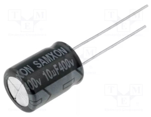 CONDENSATORE ELETTROLITICO 10UF 400V RADIALE 105°C LOW ESR