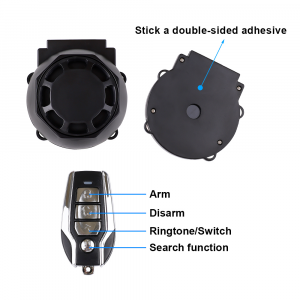 ANTIFURTO CON SENSORE DI MOVIMENTO RICARICABILE CON TELECOMANDO