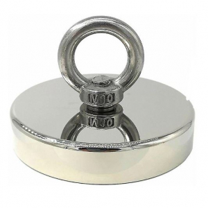 CALAMITA MAGNETE IN NEODIMIO N52 42x39MM 61KG CON GANCIO AD ANELLO