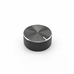 MANOPOLA CON TACCA DIAMETRO 30MM ALTEZZA 17MM FORO A D 6MM NERA