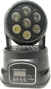 TESTA MOBILE LED RGBW DMX 7X10W 70W 220VAC