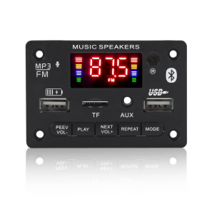 MODULO AUDIO DA PANNELLO BT DISPLAY FM USB Micro SD AUX VIVAVOCE 6-12VDC