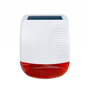 SIRENA WIRELESS DA ESTERNO CON PANNELLO SOLARE AUTOALIMENTATA IP65