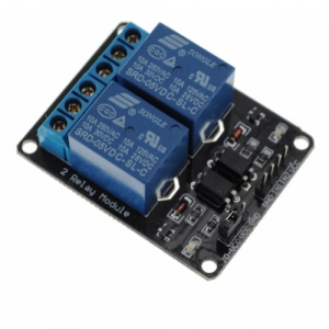 MODULO SCHEDA RELE' 2 CANALI 24V OPTOISOLATO - ARDUINO - BREADBOARD