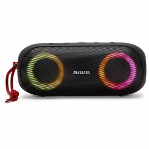 AIWA CASSA BLUETOOTH 5.0 AUX USB MICRO SD 20W RMS DSP HYPER BASS IPX6 WATERPROOF DUAL RGB SPEAKER