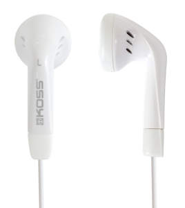CUFFIE AURICOLARI LEGGERE 16Ohm 98db JACK 3,5mm BIANCHE KOSS
