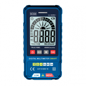 MULTIMETRO SMART FREQUENZIMETRO AUTORANGE NCV BACKLIGHT TORCIA 600VDC/AC K2M