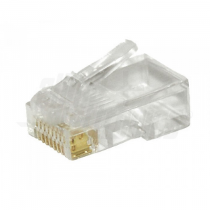 CONNETTORE PLUG RJ45 8P8C Cat6 UTP AWG24-26 CAT6 CONTATTI DORATI