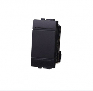 FRUTTO INTERRUTTORE UNIPOLARE NERO 250VAC 16A BTICINO LIVING