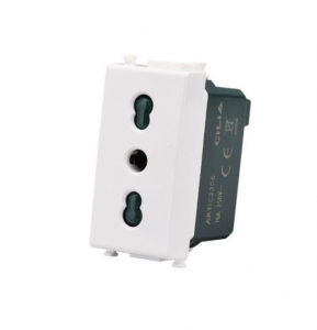 FRUTTO PRESA BIPASSO BIANCO 250VAC 10/16A VIMAR