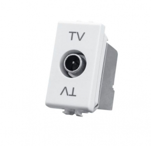 FRUTTO SPINA TV 75OHM MASCHIO BIANCO BTICINO MATIX