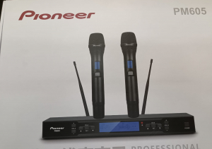 SET  2 RADIOMICROFONI PROFESSIONALI UHF A GELATO PIONEER