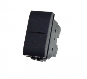 FRUTTO PULSANTE ASSIALE NERO 250VAC 16A BTICINO LIVING