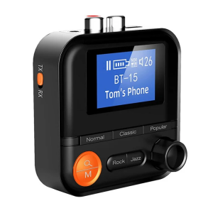RICEVITORE TRASMETTITORE BLUETOOTH 5.2 CON DISPLAY AUX 3,5mm RCA MEMORY CARD